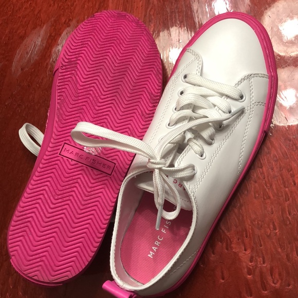 Marc fisher sneakers size 7 white and pink color - Picture 8 of 10